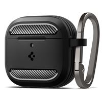 Spigen Rugged Armor, matte black - AirPods 4