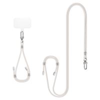 Spigen Universal Set 2 (Cross Body Strap 1P + Wrist Strap 1P + ConTag2 1P), pearl white