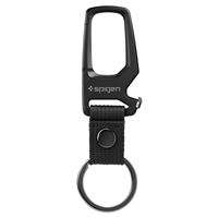 Spigen Carabiner With KeyRing 1 Pack, black