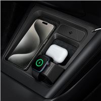 Spigen Tesla 3 in 1 Wireless Charging Hub Mount, black - Tesla Model 3 2024