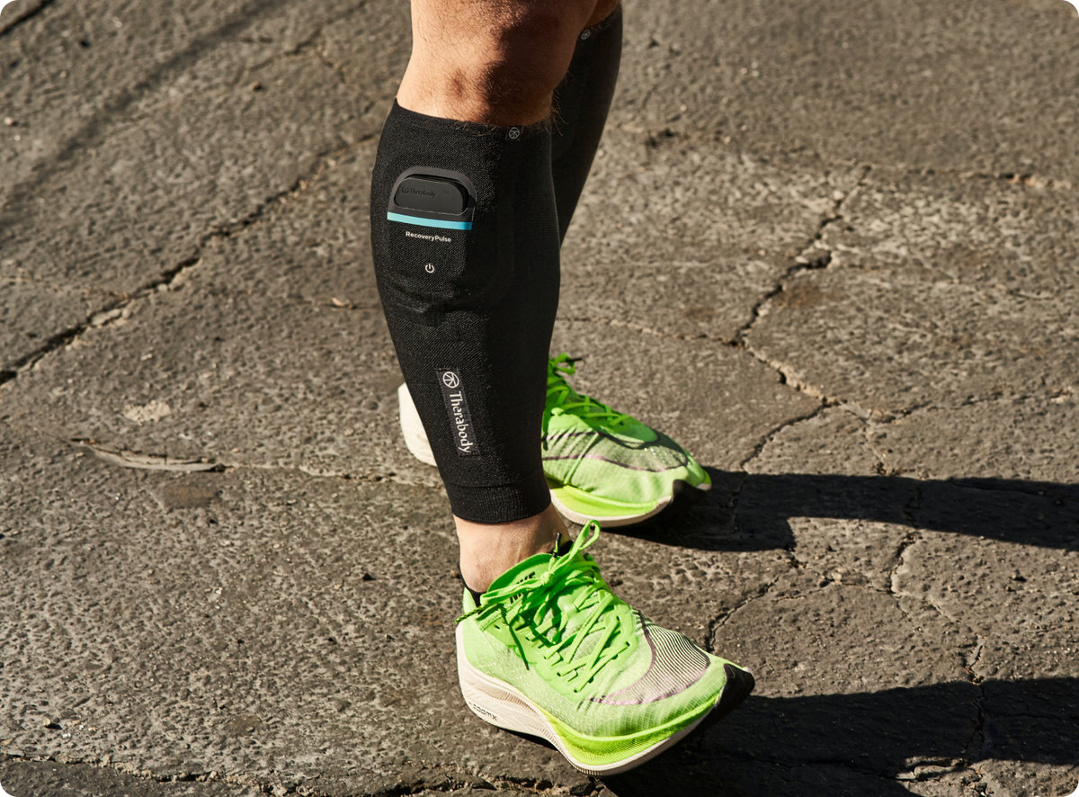 RecoveryPulse Calf při používání