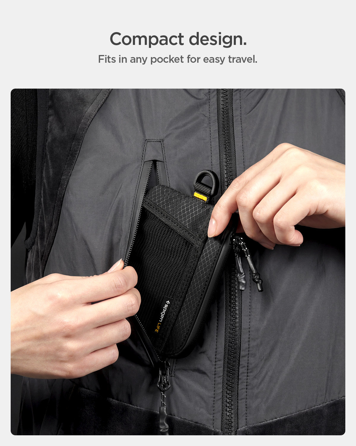 Spigen Soft Card Wallet, black