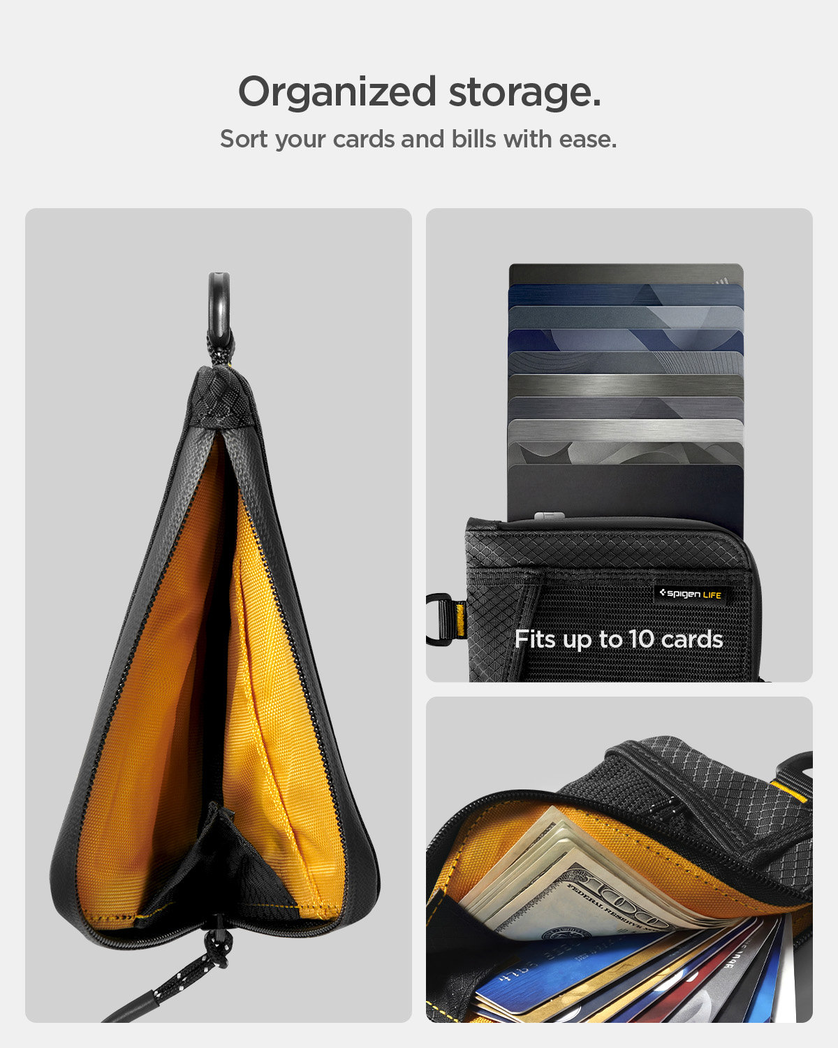 Spigen Soft Card Wallet, black