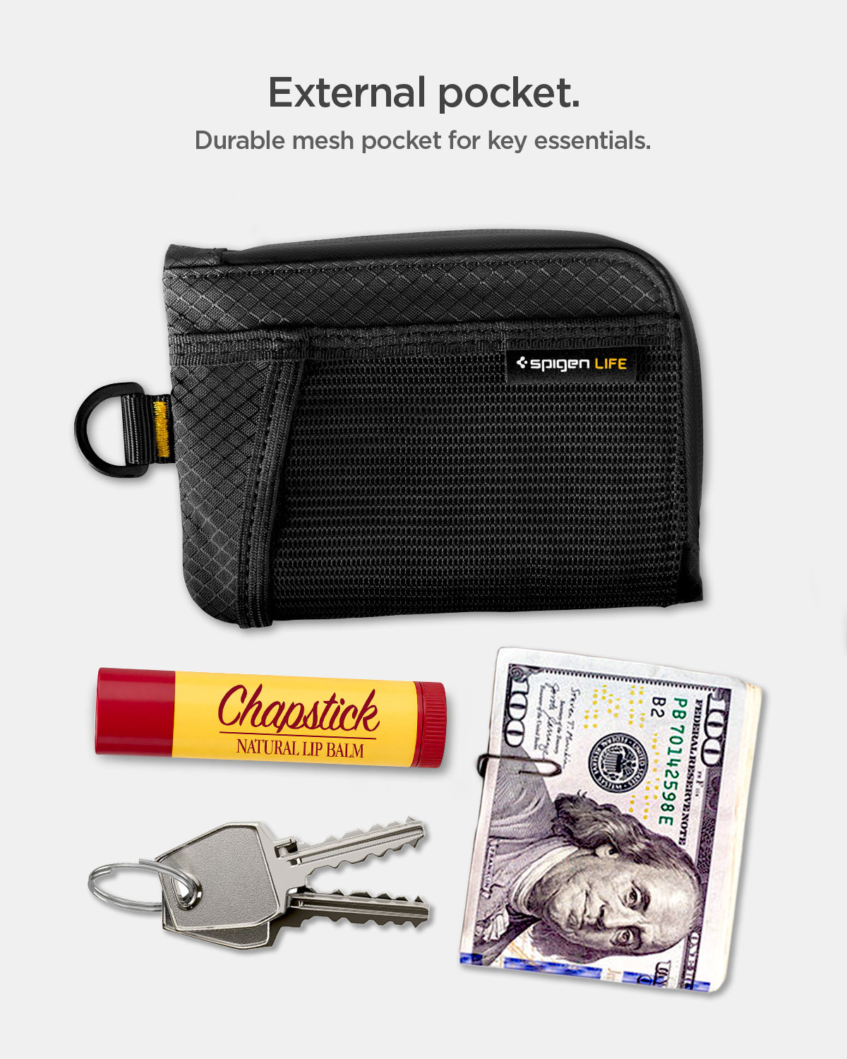 Spigen Soft Card Wallet, black