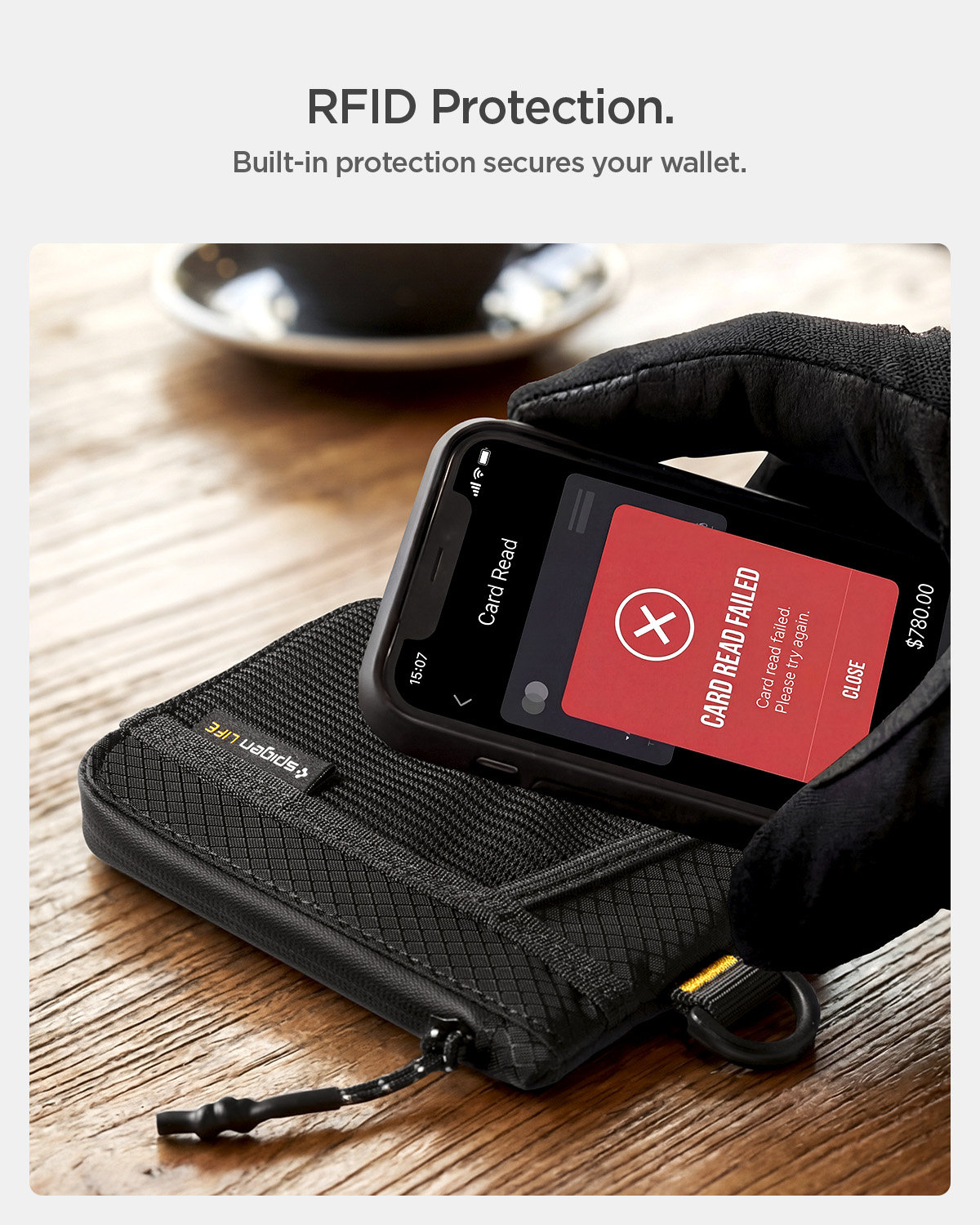 Spigen Soft Card Wallet, black