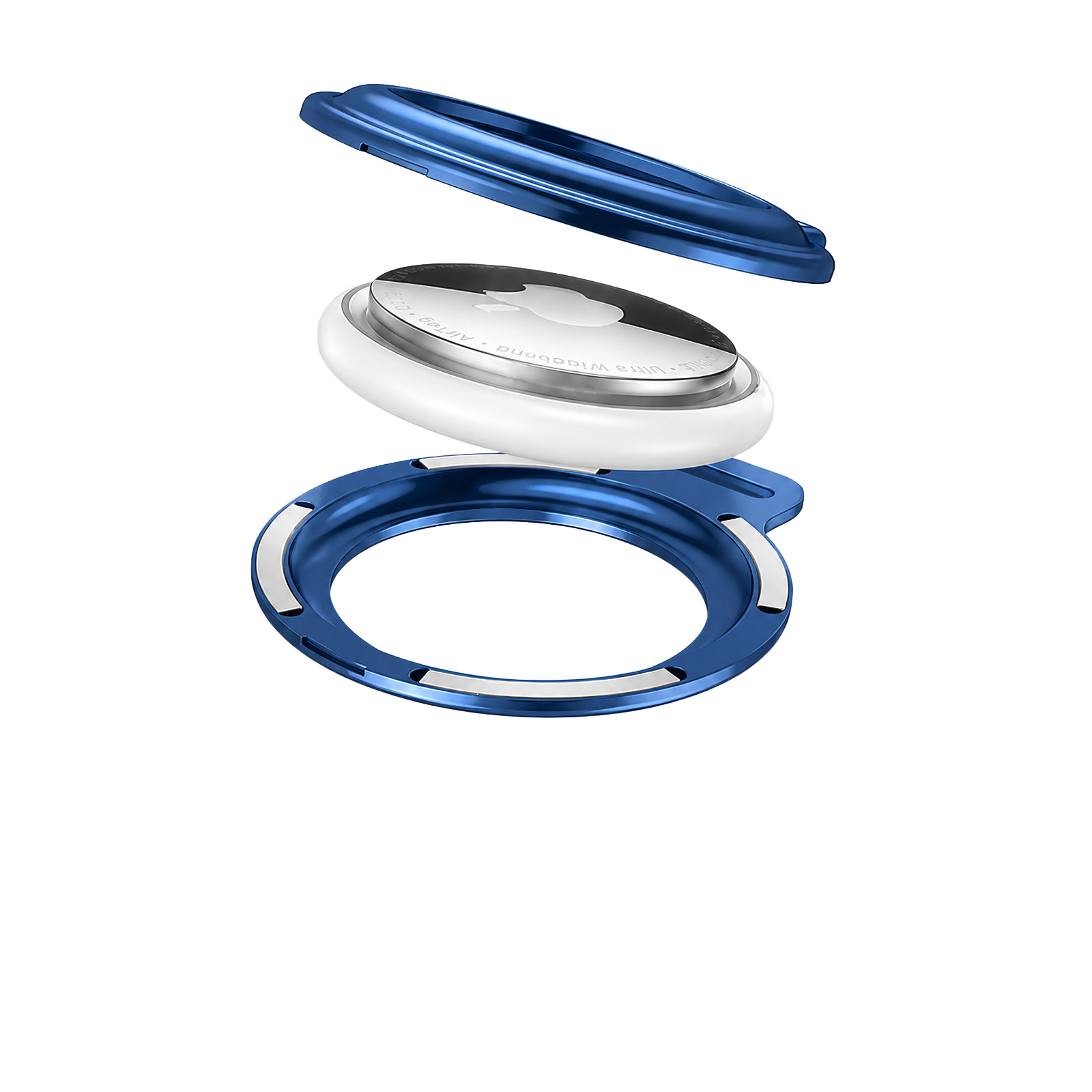 Breloc metalic Mobile Origin AT1 compatibila cu Apple AirTag, Albastru 4 Lerato.ro