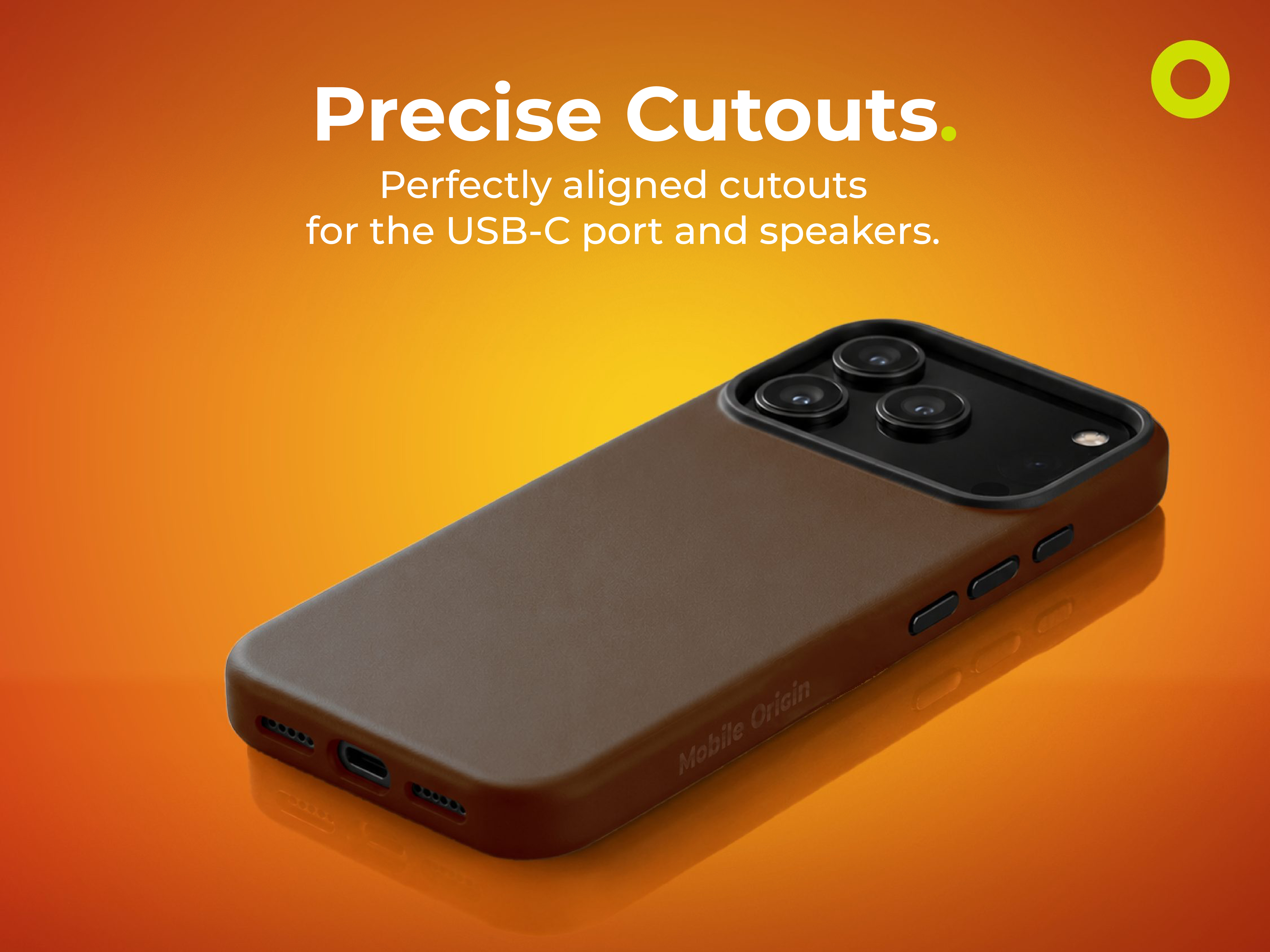 Husa Mobile Origin Leather Case cu MagSafe compatibila cu iPhone 18 Pro / 17 Pro, Maro 5 Lerato.ro