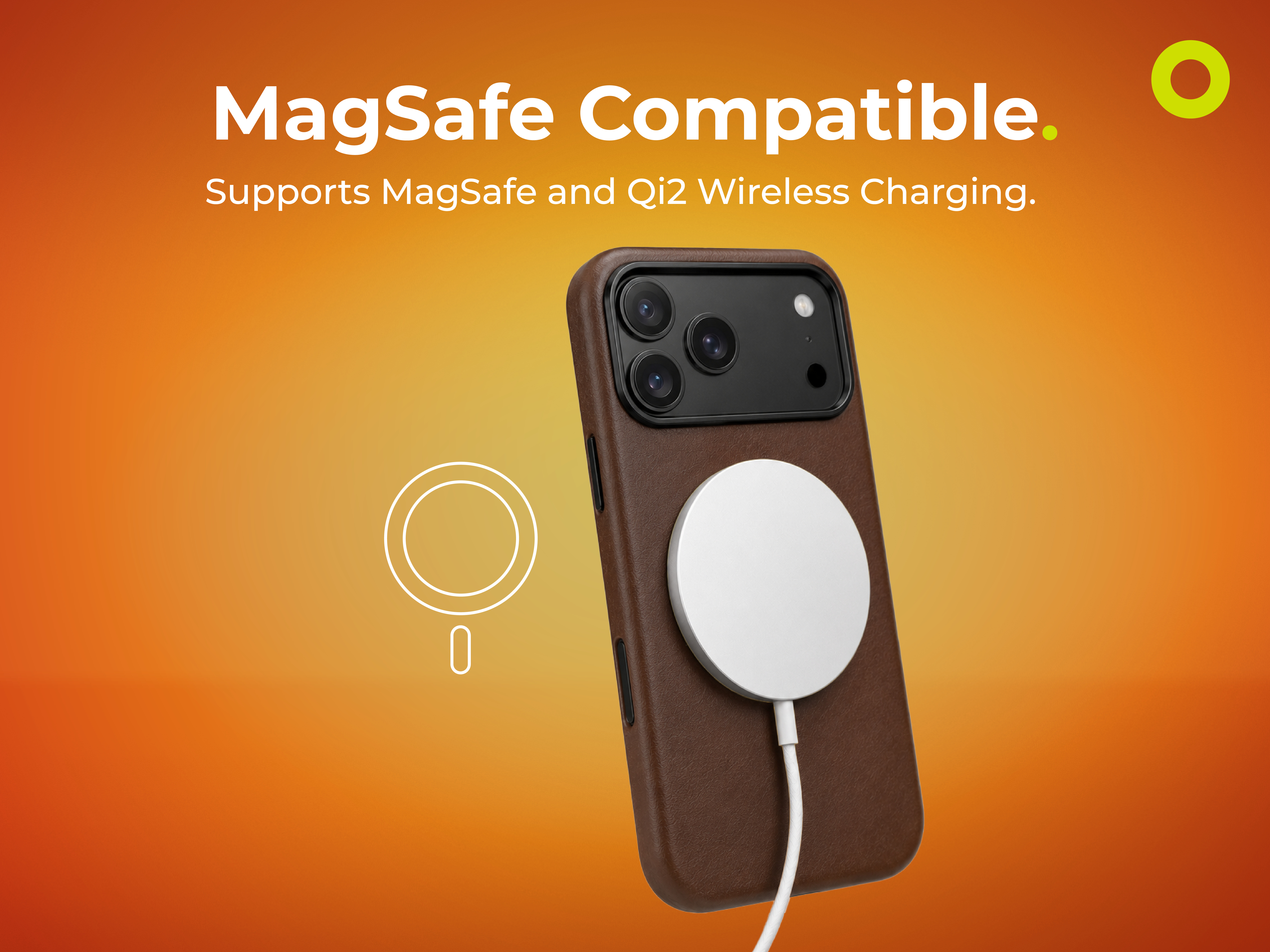 Husa Mobile Origin Leather Case cu MagSafe compatibila cu iPhone 18 Pro / 17 Pro, Maro 1 Lerato.ro