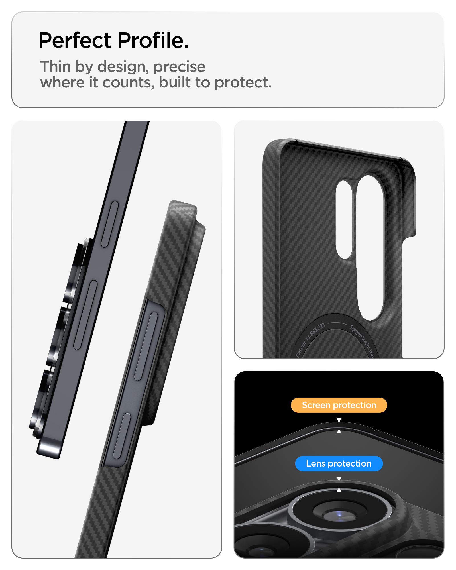 Spigen Air Skin Aramid MagFit kryt s tenkým profilem a zvýšenou ochranou displeje a objektivů