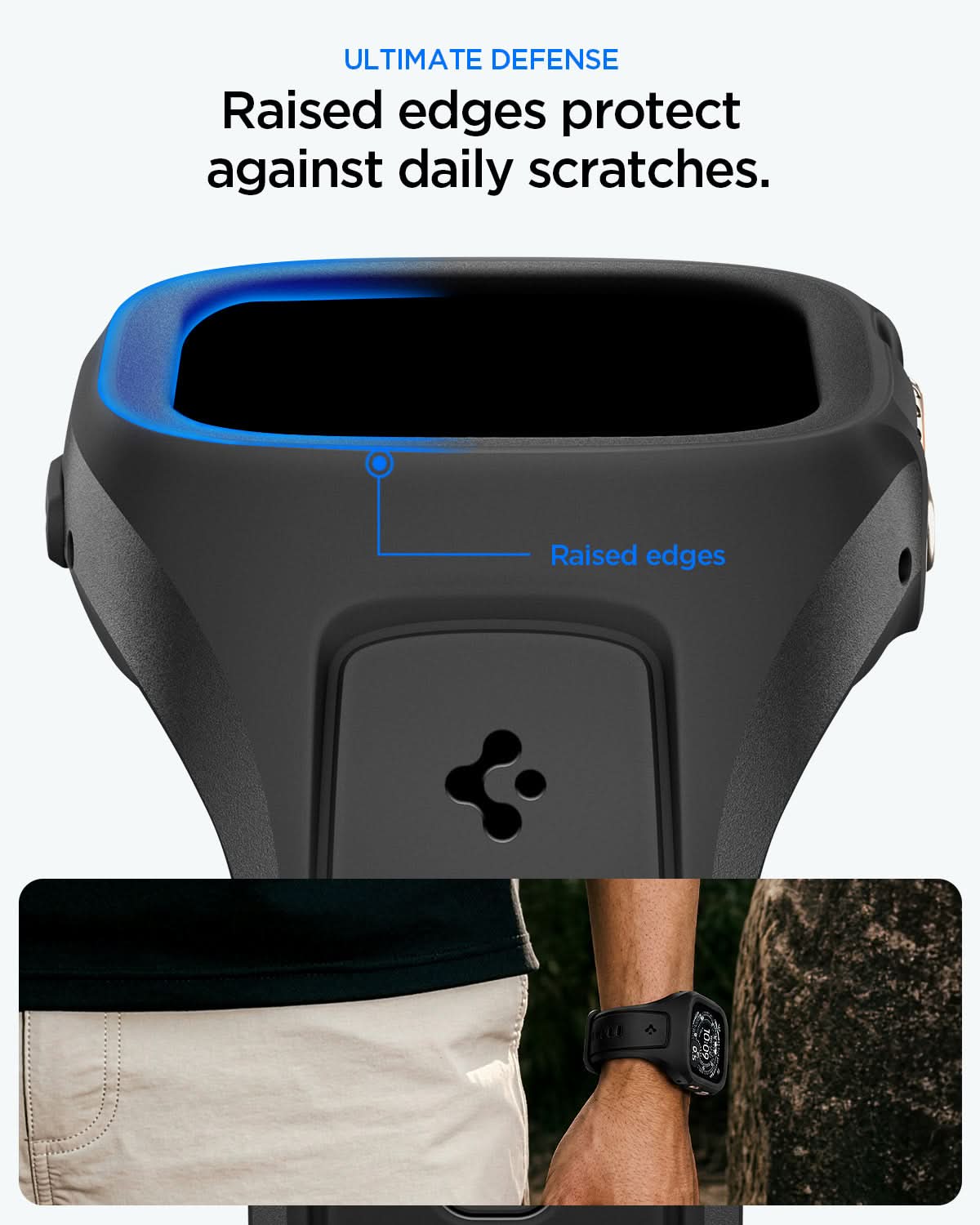 Spigen Liquid Air Pro, black - Apple Watch Ultra 4/3/2/1 49mm