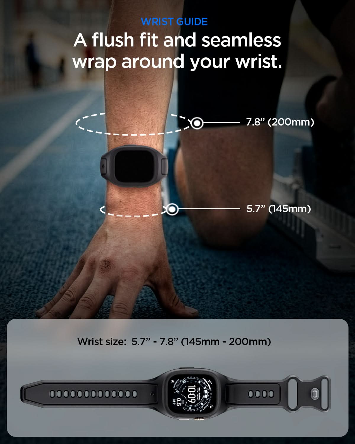 Spigen Liquid Air Pro, black - Apple Watch Ultra 4/3/2/1 49mm