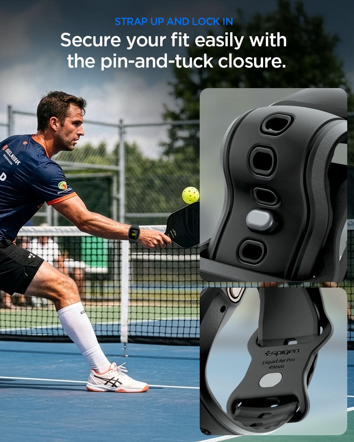 Spigen Liquid Air Pro, black - Apple Watch Ultra 4/3/2/1 49mm