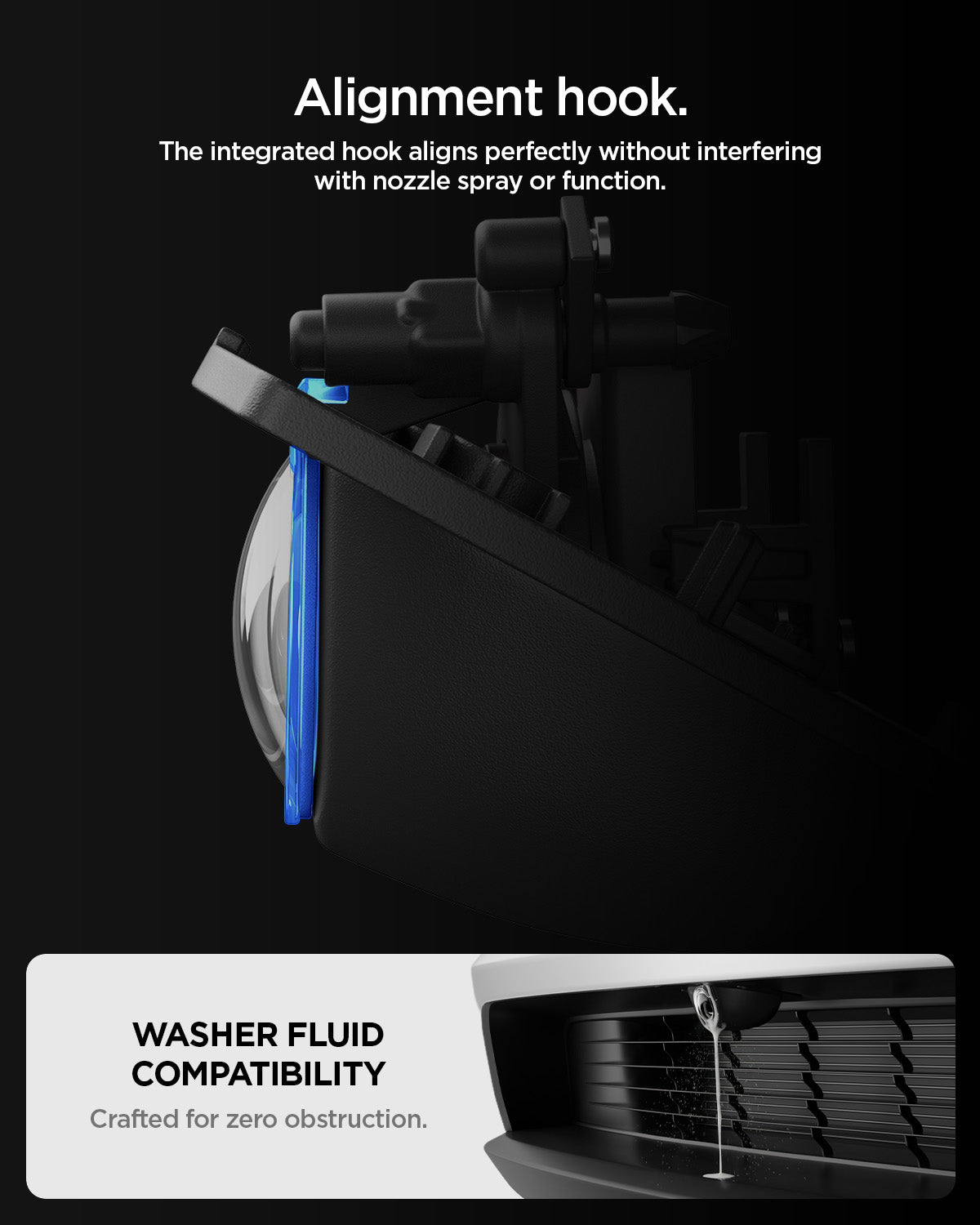 Spigen Tesla Front Camera Protector, black - Tesla Model Y(Juniper)