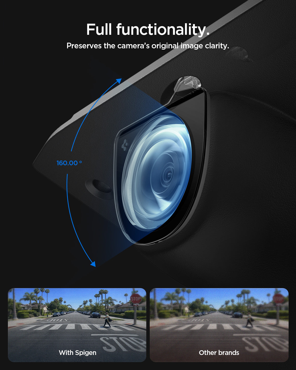 Spigen Tesla Front Camera Protector, black - Tesla Model Y(Juniper)